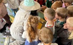 Trzylatki poznają zawód pszczelarza (4)