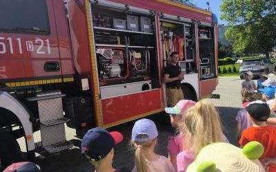 Wizyta przedszkolaków w Straży Pożarnej (3)